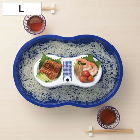 流しそうめん器 真珠乃涼 電池式 そうめん流し器 L （ そうめん器 そうめん機 流しそうめん機 そうめん 素麺 2～4人用 ソーメン 卓上 コードレス ホームパーティー 薬味置き ）