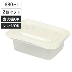 保存容器 880ml Easy Pack 長方形 L 2個組 ( 容器 フードケース 電子レンジ 冷凍ご飯容器 冷凍保存 食洗機対応 電子レンジ対応 日本製 蒸気弁 フタをしたままコンテナ 弁当箱 常備菜 つくり置き