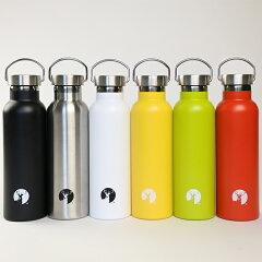 水筒キャプテンスタッグHDボトルステンレス直飲み真空二重構造保温・保冷600ml