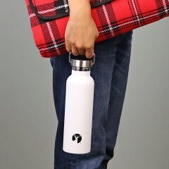 水筒キャプテンスタッグHDボトルステンレス直飲み真空二重構造保温・保冷600ml