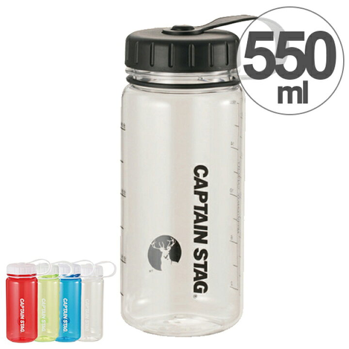楽天市場 水筒 ウォーターボトル 550ml ライス目盛り付 プラスチック製 キャプテンスタッグ 直飲み スポーツボトル プラスチック クリアボトル マイボトル お米 持ち運び キャンプ アウトドア 3 5合 米 リビングート 楽天市場店