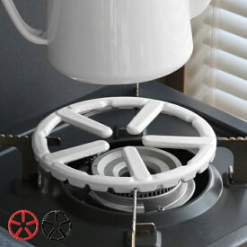 ミニ五徳 フェール アウトドア 鉄鋳物 ホーロー加工 （ 五徳 小さい五徳 ガスリング ガスセーフティ ガスコンロアダプター ガタつき解消 ガスコンロ用 便利グッズ 琺瑯加工 ）