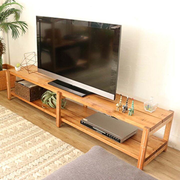 楽天市場】テレビ台 ローボード ハワイアンリゾート風 天然木フレーム 