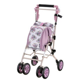 シルバーカー アルキュート CP-G （ カート 軽量 コンパクト 折りたたみ 手押し車 座面付き 腰掛け 買い物 散歩 シニア 高齢者 介護 リッチェル ショッピングカート ブレーキ付き ロック付き 介護用 介護用品 おしゃれ ）