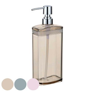 ディスペンサー リュクレ 液体タイプ 600ml ( LUXRE 詰め替えボトル 透明 クリア バスグッズ 詰め替え用 ボトル シャンプー 洗面用品 )