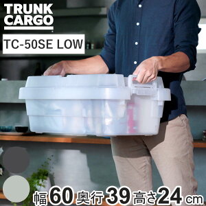 ���[�{�b�N�X �g�����N�J�[�S EASY GRIP �����i 30L TC-50SE LOW �i ��60×���s39×����24cm �N���A�^�C�v �N���A ���X ����� ���[�P�[�X ���[ �{�b�N�X ��䔠 �t�^�t�� �P�[�X �X�g�b�N �X�g�b�J�[ �v