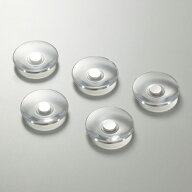 マグネット 磁石 強力 プッシュマグネット 30mm 透明 クリア 5個セット （ 事務用品 ホワイトボード 冷蔵…