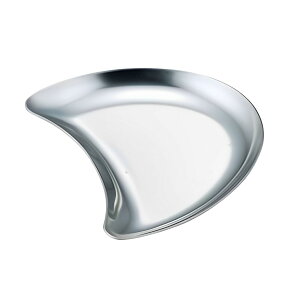 三日月トレー ステンレス アクセサリー ( 小物入れ トレイ 小物置き トレー アクセサリートレイ 一時置き 収納 小物 鍵置き 卓上 文房具 玄関 指輪 ピアス イヤリング 印鑑 小物トレイ おし