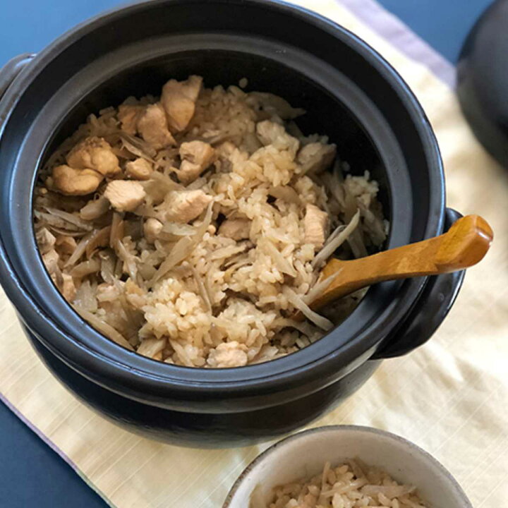 炊飯土鍋 3合 絶品ごはん鍋 中蓋付き 萬古焼 日本製 ガス火対応 炊飯 両手鍋 炊飯直火鍋 3合炊き 三合 土鍋ご飯 どなべ 炊飯器 調理器具 調理用品 直火専用 陶器製 二重蓋 リビングート 店