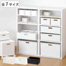 収納ボックス 収納ケース ナチュラ インボックス プラスチック 日本製 （ 小物入れ 収納 カラーボックス インナーボックス 幅26.4 奥行19.2 高さ12 ランドリー コンテナ スタッキング 小物収納 ケース ボックス 積み重ね ）