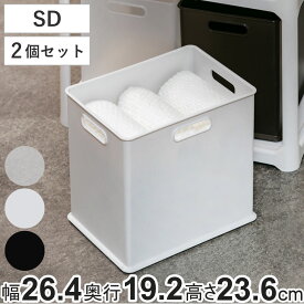 収納ボックス 収納ケース ナチュラ インボックス SD プラスチック 日本製 2個セット （ 小物入れ 収納 カラーボックス インナーボックス おもちゃ箱 コンテナ 積み重ね スタッキング 小物収納 インナーケース ケース ボックス ）