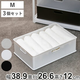 収納ボックス 収納ケース ナチュラ インボックス M 3個セット プラスチック 日本製 （ 小物入れ 収納 カラーボックス インナーボックス おもちゃ箱 コンテナ 積み重ね スタッキング 小物収納 インナーケース ケース ボックス ）