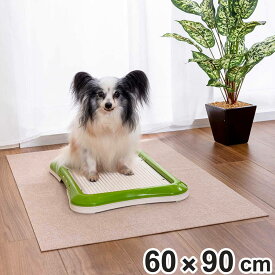 ペットマット ペット用トイレ下敷きマット 犬 猫 サンコー （ トイレ下敷きマット トイレ おしっこ 汚れ防止 撥水 洗える おくだけ吸着 ペット マット ズレない 衛生的 防水加工 すべり止め付き トイレ用品 犬用品 日本製 ）