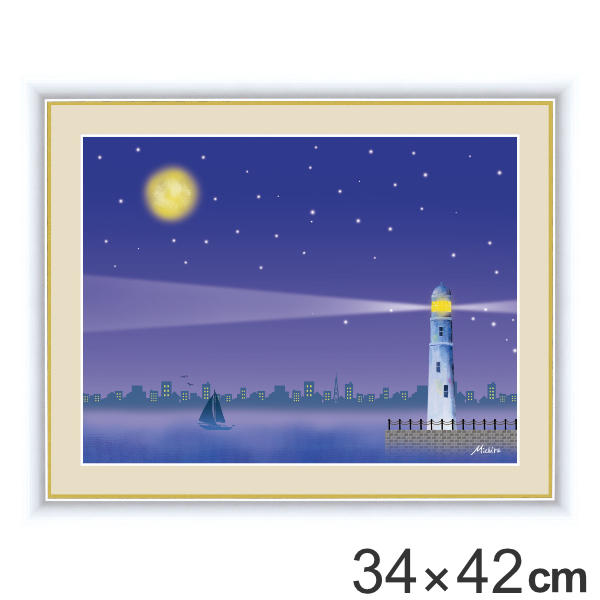 【楽天市場】絵画 『満月』 34×42cm 田口みちる 額入り 巧芸画