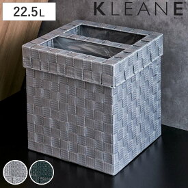 ゴミ箱 22.5L 角型 抗菌 2WAY 客室用 KLEANE （ ごみ箱 22.5リットル キレーネ 分別 スリム コンパクト リビング シンプル 抗菌素材 袋が見えにくい 寝室 客室 小さい おしゃれ グレー ダークグレー ）