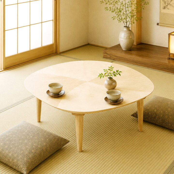 楽天市場】座卓 幅90cm 角丸 オーガ 家具調こたつ 日本製 （ こたつ 
