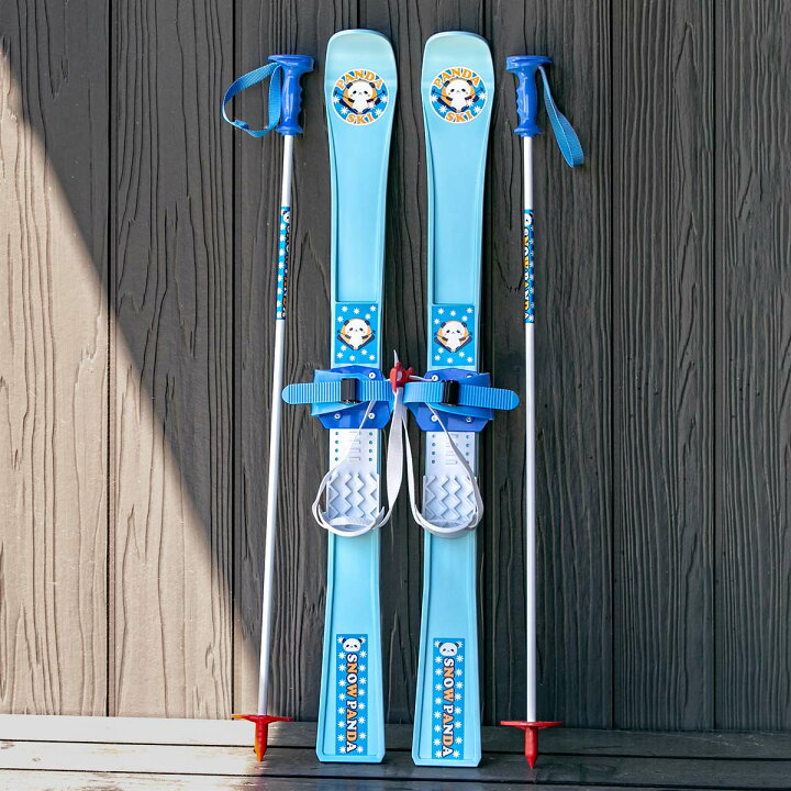 スキーセット パンダスキー 85cm （ 送料無料 初心者 スキー板 ストック スキー セット キッズ ジュニア パンダ 85センチ 85  プラスチック 子供 日本製 ） リビングート 