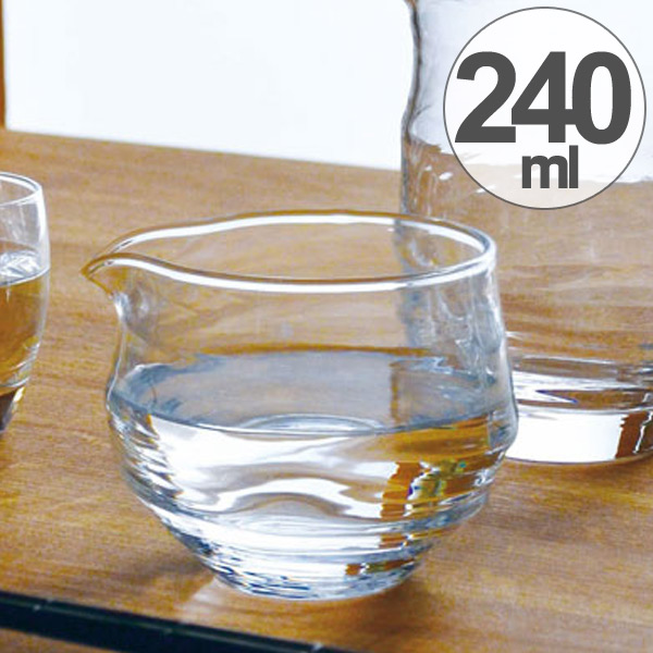 涼しげな品のあるデザイン 日本酒をゆっくり愉しめるグラス 定価 低価格で大人気の ガラス コップ お猪口 片口 240ml グラス 業務用 ガラス食器 食器 ガラスコップ 食洗機対応 カップ