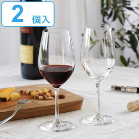 クリスタルワイングラス ペアセット 365ml お酒を愉しむ本格グラスセット ガラス （ ワイングラス ペア グラス 脚付きグラス 赤ワイン 白ワイン ワイン カクテル お酒 クリスタルガラス 強化加工 箱入り おしゃれ ）