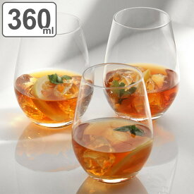 タンブラー 360ml 3個セット ウォーターバリエーション ウォーターグラス グラス セット ガラス コップ 日本製 （ 食洗機対応 ガラスコップ ワインタンブラー ビールグラス ソフトドリンク 脚なし ワイン ビール 丸い おしゃれ ）