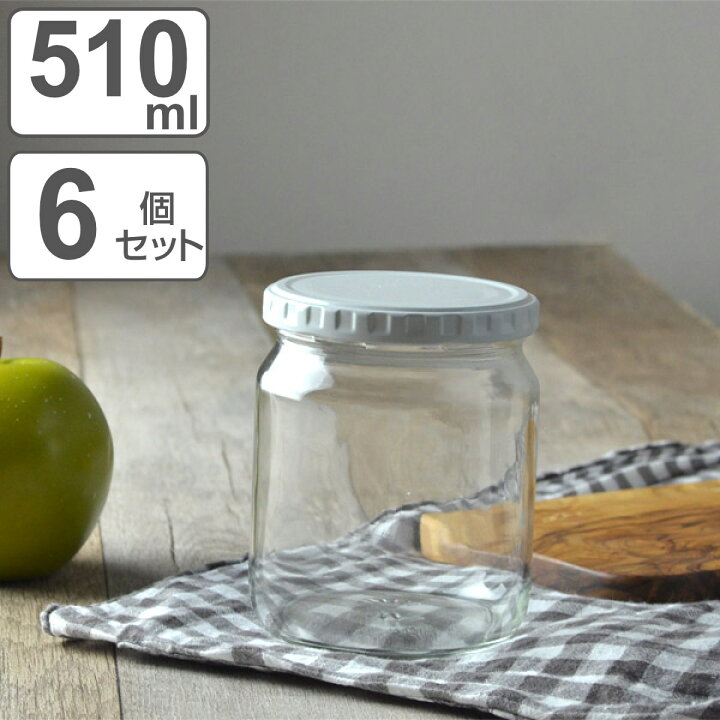 楽天市場】保存容器 ジャム瓶600 510ml 6個セット （ ガラス 密閉 日本 