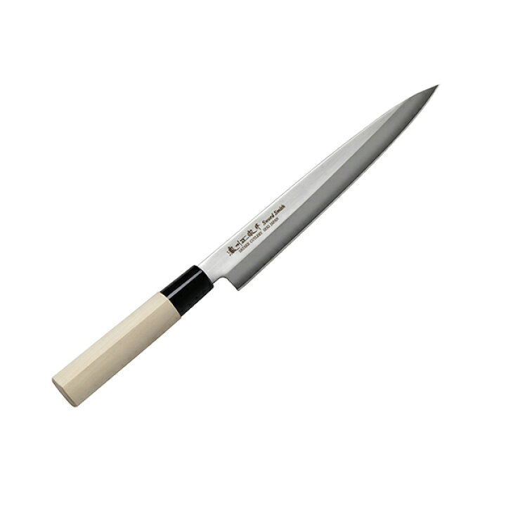 楽天市場】刺身包丁 21cm 濃州正宗 日本製 ステンレス 白木柄 （ 刺身  