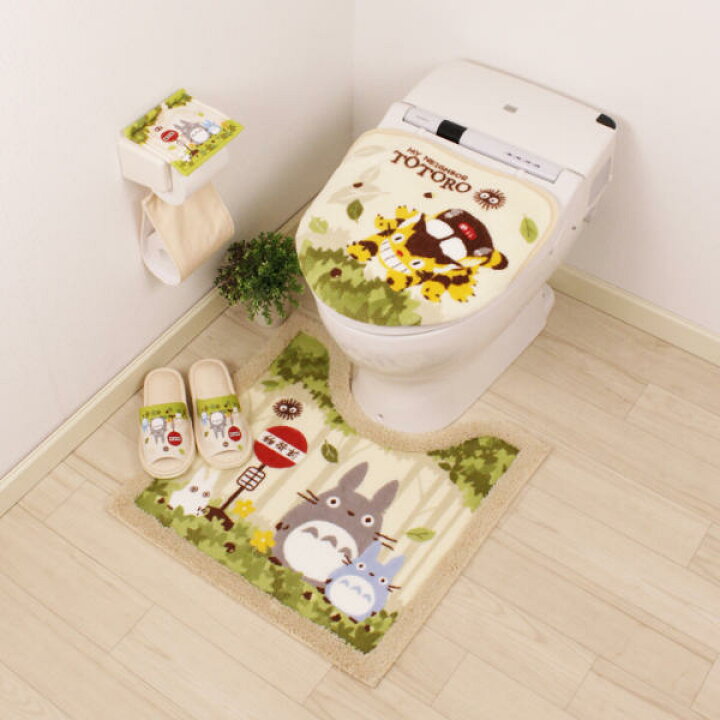 楽天市場】トイレットペーパーホルダーカバー となりのトトロ なかま 