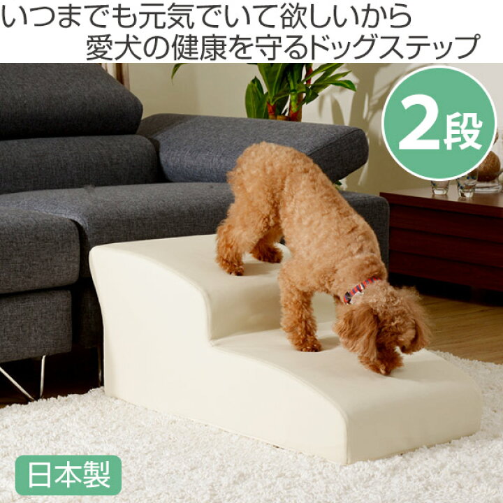 楽天市場 ドッグステップ 2段 小型犬用 階段型ソファ 送料無料 ステップ スロープ 犬用スロープ 階段 ペットステップ ペットスロープ 犬用階段 犬用ステップ 犬 小型犬 二段 ペット用品 ペットグッズ リビングート 楽天市場店