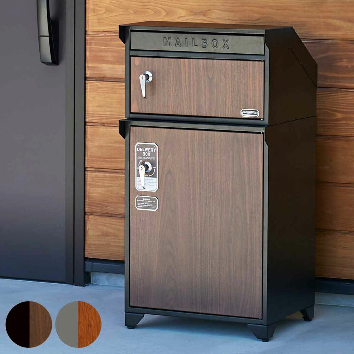 楽天市場】ポスト 宅配BOX付ポスト GALVA （ 郵便ポスト 宅配 ボックス 