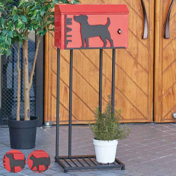 楽天市場】郵便ポスト スタンドポスト 動物 スタンドタイプ （ ポスト 