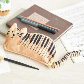 ミニケース 小物入れ 寝ころび 猫 ネコ （ ポーチ 筆箱 ぬいぐるみ マスコット ペン入れ 文房具 文具 おしゃれ ギフト プレゼント グッズ 大人 かわいい ）