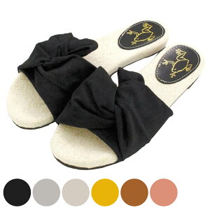 サンダル Shake In cloak ツイストサンダル 23.5cm 24cm レディース ( シェイクインクローク フラット つっかけ ローヒール 歩きやすい 履きやすい おしゃれ かわいい やわらか シューズ 靴 リボン