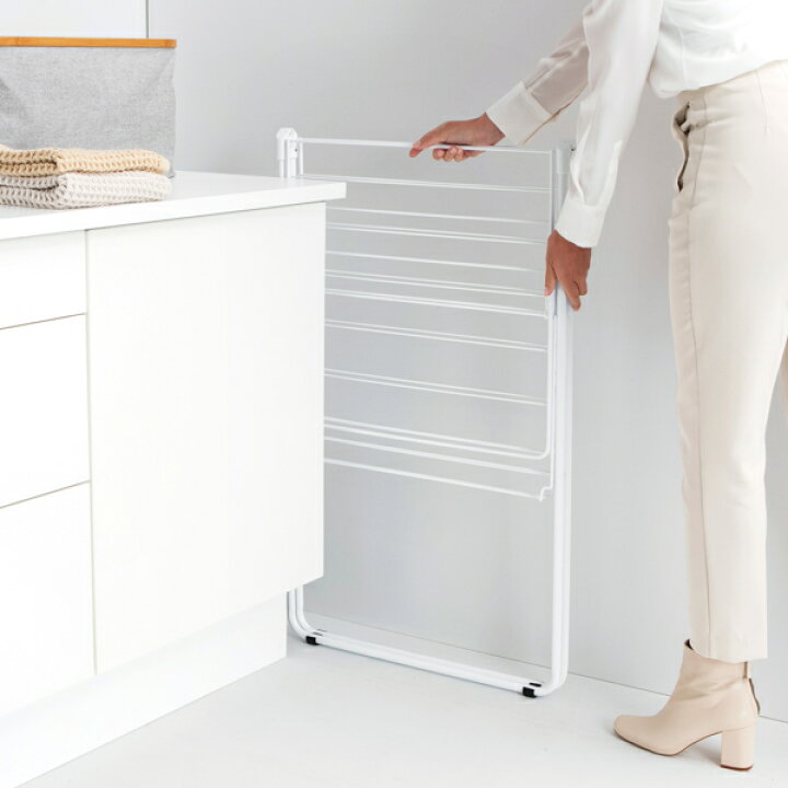 室内物干し brabantia ドライングラック 15M ( 送料無料 ブラバンシア 物干し 室内 洗濯物干し スタンド 折りたたみ 大容量 物干し台 タオルハンガー ハンガーラック スチール 洗濯物 タオル 平干し ハンガーフック ) リビングート ブラバンシア ドライングラック 物干しスタンド 15M 折りたたみ式 部屋干し メタリックグレイ 403361