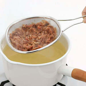 だし取りストレーナーママクック アク取り 食洗機対応 日本製 ( Mamacook ストレーナー 出汁取り 18-8ステンレス こし網 メッシュ網 ザル ざる 水切り 楕円 湯切りストレーナー 水切りざる コ