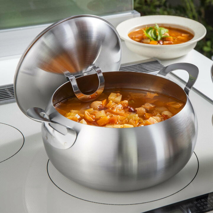楽天市場】スープ＆カレーポット 20cm IH対応 ステンレス製 日本製 