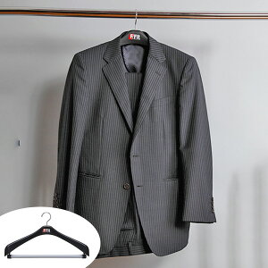 ハンガー ジャケット回転式47 F−Fit ( 衣類 収納 衣類収納 コートハンガー ジャケットハンガー ジャケット用ハンガー 黒 メンズ 紳士服 プラスチック 47 47cm 47センチ バー付き )