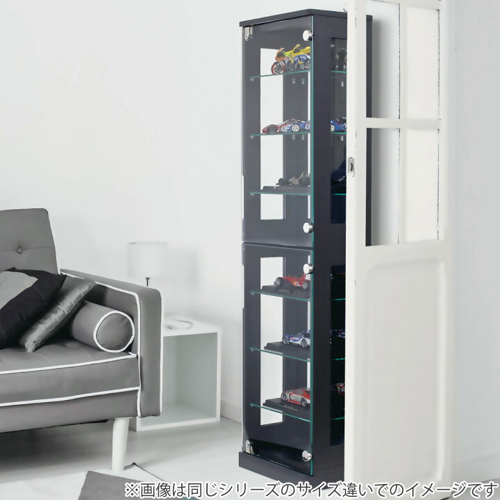 楽天市場】コレクションラック 鍵付 ショーケース 背面ミラー 幅40cm 