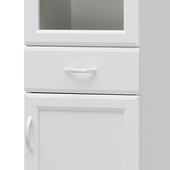 楽天市場】食器棚 カップボード スリム カフェ風デザイン セシルナ 幅 