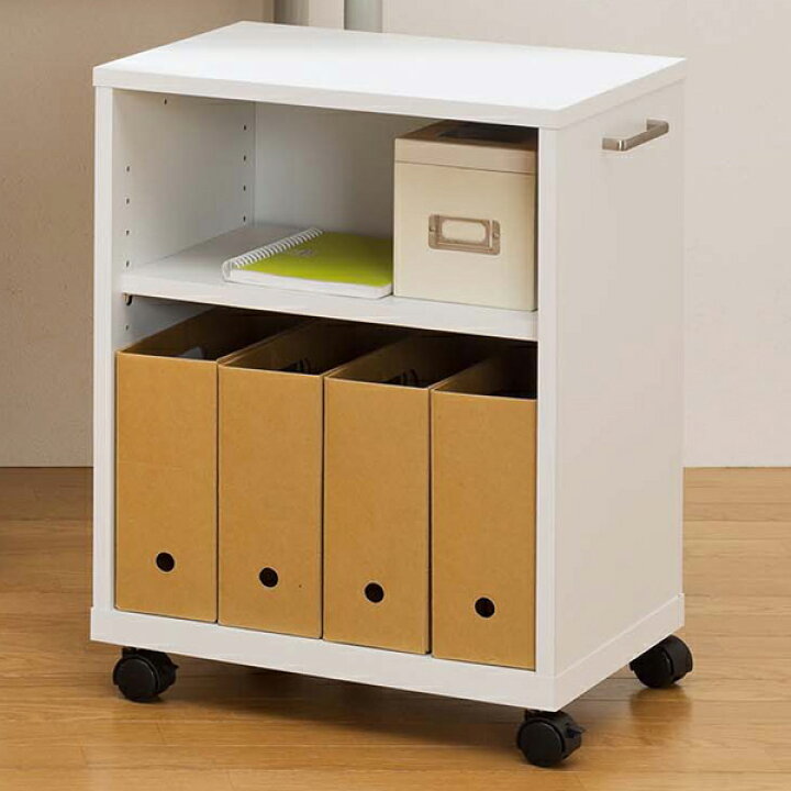 楽天市場】書類ラック 幅45cm 2段 キャスター付 オフィス家具 オフィス 