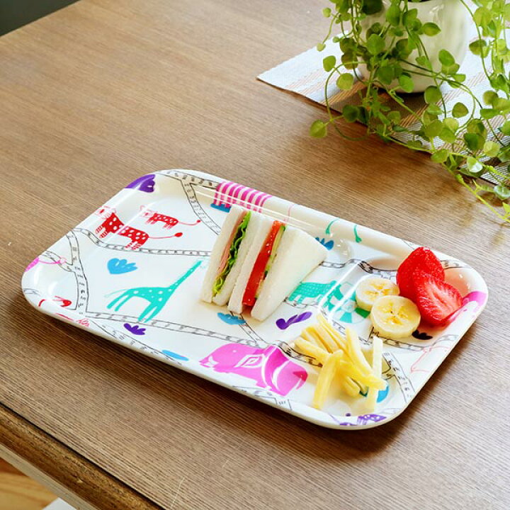 楽天市場 ランチプレート 21cm Isso Ecco Animal 食器 子供用食器 プラスチック アニマル柄 日本製 ランチ皿 子供用 仕切り皿 角 スクエア ワンプレート 仕切皿 割れにくい キッズ 子ども おしゃれ かわいい 動物 リビングート 楽天市場店