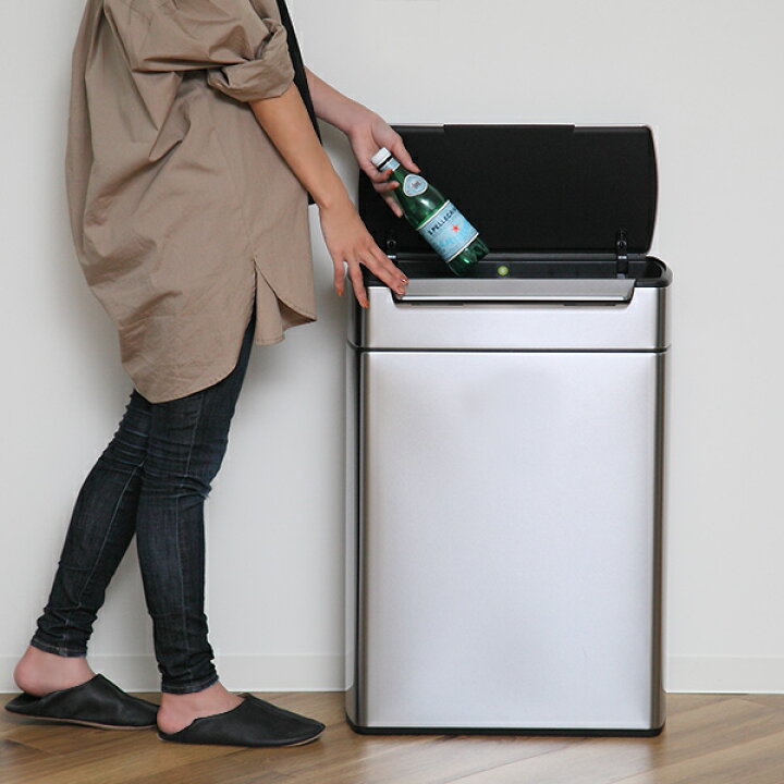 楽天市場】simplehuman ゴミ箱 48L 正規品 レクタンギュラー タッチ  