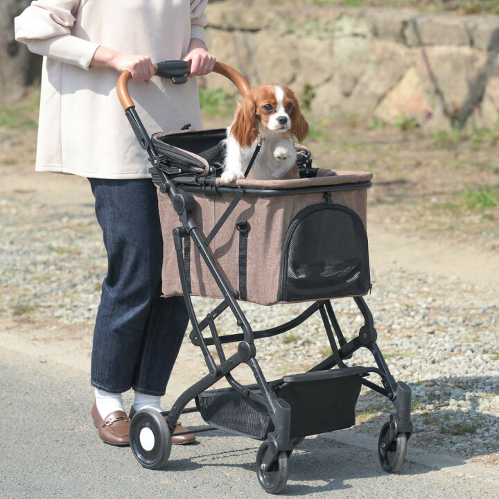 楽天市場】ペットカート 4輪タイプ 小型犬 中型犬 日傘 キャリーコット 