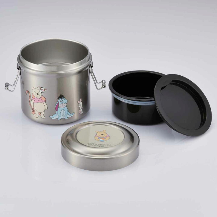 楽天市場 弁当箱 保温 丼 600ml 抗菌 真空ステンレス 保温弁当箱 くまのプーさん スモーキーカラー 送料無料 プーさん レンジ対応 保冷 お弁当箱 ランチボックス レンジok 真空ランチジャー お弁当 Ag 保温ジャー ランチジャー リビングート 楽天市場店