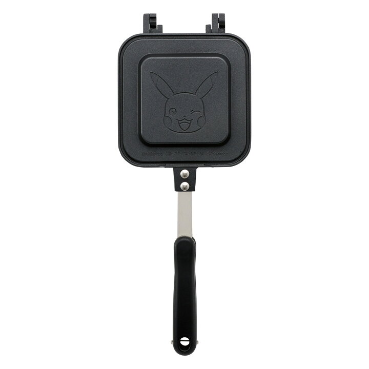 楽天市場 ホットサンドメーカー アルミ製 直火専用 ポケットモンスター 直火 ガス火 専用 ホットサンド トースト 耳まで 焼ける アルミ フライパン 両面焼き 焼き印 軽量 分解 お手入れ 簡単 かわいい キャラクター ポケモン ピカチュウ リビングート 楽天市場店