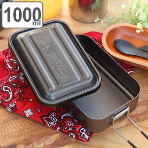 アルミメスティン 1000ml 目盛り付 LIVE IN NATURE ( メスティン 飯ごう 飯盒 はんごう ライスクッカー 炊飯 キャンプ アウトドア 目盛り付き 可動式ハンドル 直火 アルマイト加工 アルミ製 )