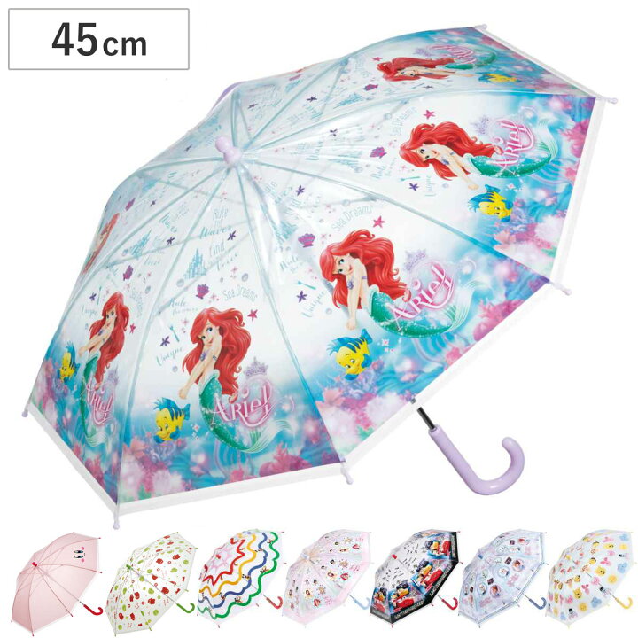 楽天市場】傘 子ども用ビニール傘 45cm キャラクター （ ミッキー  