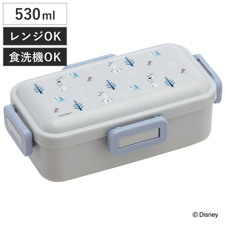 楽天市場】弁当箱 1段 530ml 抗菌ふわっと弁当箱 オラフ （ ディズニー 