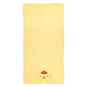 バスタオル 吸水速乾バスタオル ポムポムプリン 60×120cm ( タオル マイクロファイバー 湯上り 吸水 速乾 お風呂 プリン サンリオ 湯上りタオル 60×120 ブランケット キッズ ふわふわ お風呂上