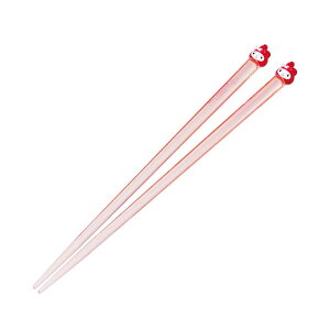 箸 21cm マイメロディ プラスチック ( お箸 はし おはし ハシ カトラリー キャラクター マイメロ マスコット付き 子ども用 かわいい 普段使い 持ちやすい 滑り止め加工 自宅用 サンリオ )