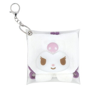 おしぼり パペット風おしぼりセット クロミ ( お手拭き タオル ハンカチ ハンドタオル キーチェーン ケース パペット おしぼりタオル 手拭き おしぼりケース ケース付 子供 キッズ 給食 ル